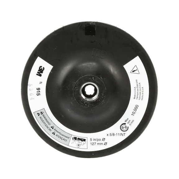 3M backing pad DH-AC 6 inch x 1/8 inch x 3/8 inch x 5/8 inch -11 7000120890 - Backing pad without adhesive function