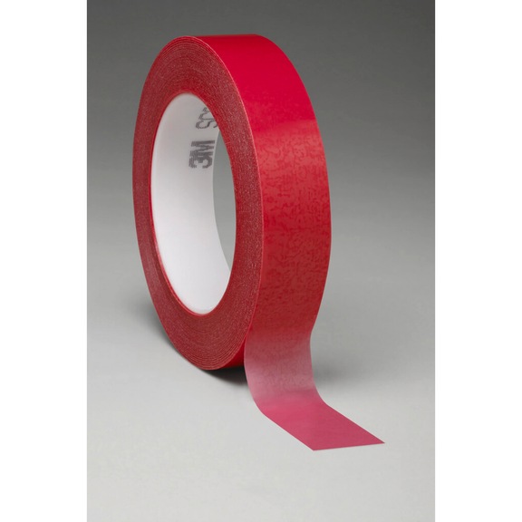 3M 1280 Hochtemperatur-Polyester-Klebeband Rot 1219 mm x 66 m 7000146632 - Klebeband (Elektroinstallation)