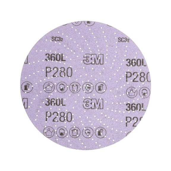 3M Xtract (TM) film disk 360L 152 mm P280 multihole 7010029944 - Film disk