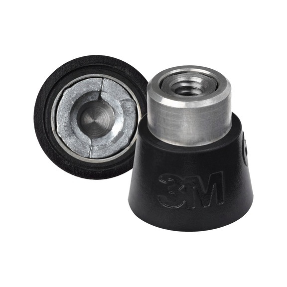 3M Roloc (TM) backing pad DR-AC with 1/4 inch mount 25.4 mm medium 7100003161 - Backing pad without adhesive function