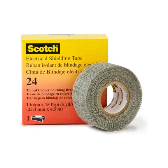 3M Scotch (R) 24 metal shielding tape silver 25 mm x 30 m 0.4 mm 7100005805 - Adhesive tape (electrical installation)