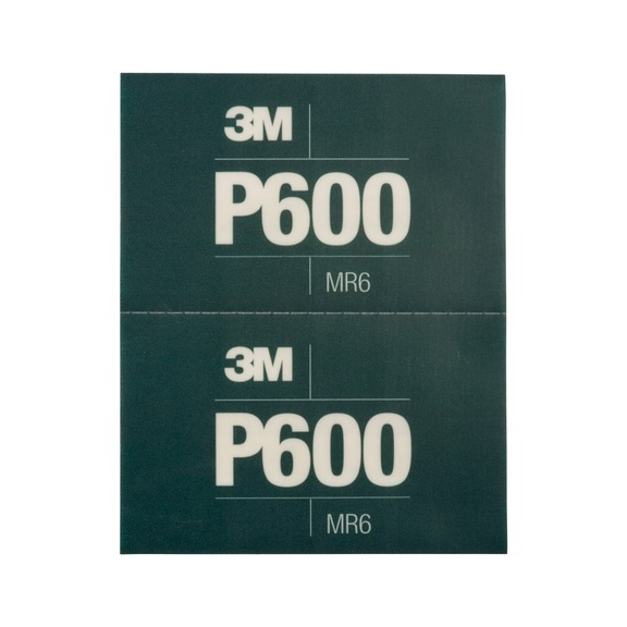 3M Hookit (TM) Schleifstreifen Grün 140x171 mm 25 Stück P600 34339 7100010566 - Papierschleifbogen