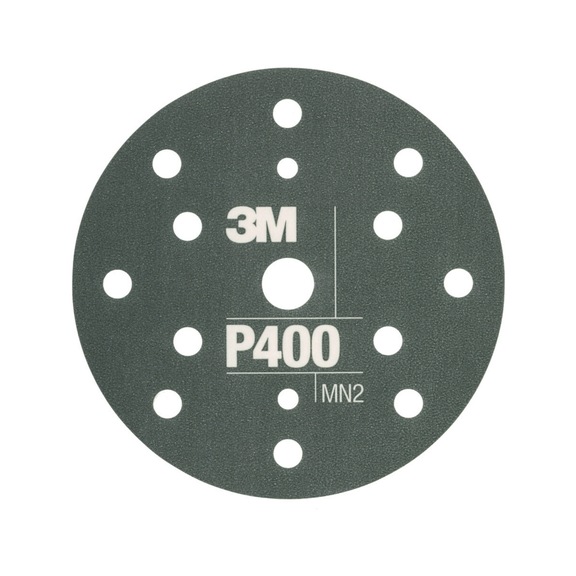3M Hookit (TM) grinding wheel 150 mm 15 holes 25 pieces P400 7100018328 - Fabric sanding disc