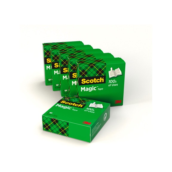 3M Scotch (R) Magic (TM) Invisible Adhesive Tape 6 rolls 19 mm x 33 m 7100024835 - Adhesive film