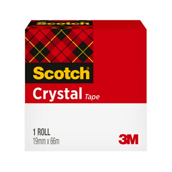 3M Scotch (R) Crystal adhesive tape 19 mm x 66 m 1 roll 7100027400 - Adhesive film