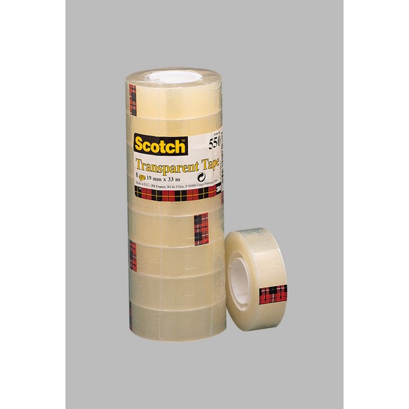 3M Scotch (R) Transparent Adhesive Tape 550 19 mm x 33 m 8 rolls 7100029315 - Adhesive film