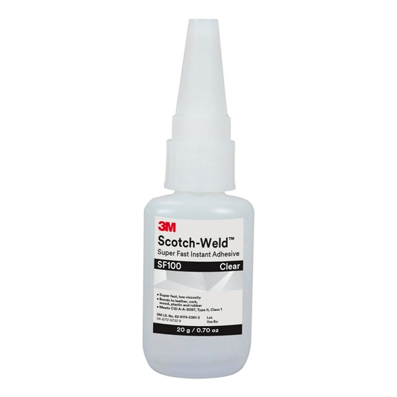 3M Scotch-Weld (TM) Cyanacrylat-Klebstoff SF100 Transparent 20 g 7100034060 - Cyanacrylat-Klebstoff