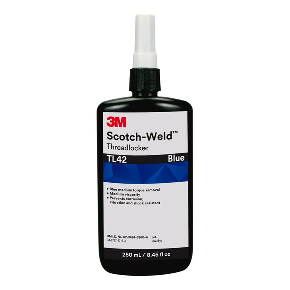 3M Scotch-Weld (TM) Klebstoff zur Schraubensicherung TL42 Blau 250 ml 7100034072 - Anaeroberklebstoff