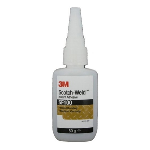 3M Scotch-Weld (TM) Cyanoacrylate Adhesive SF100 Transparent 50 g 7100034525 - Cyanoacrylate adhesive