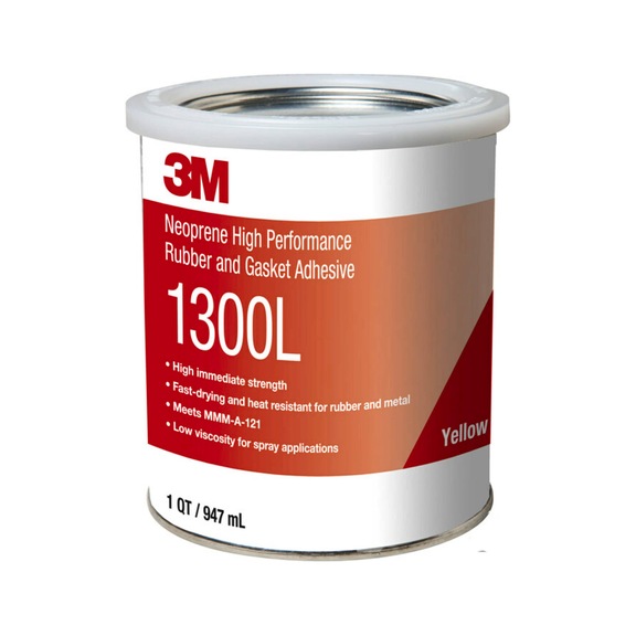 3M Lösemittelklebstoff auf Polychloroprenbasis 1300 Gelb 1 L 7100036550 - Lösemittelklebstoff