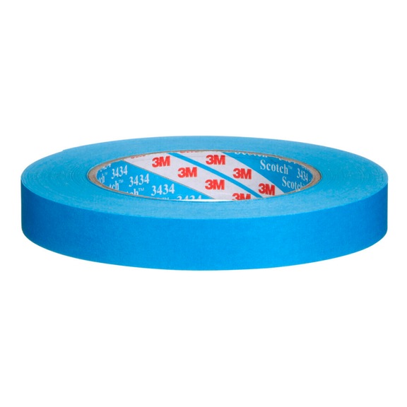 3M Scotch (R) Hochleistungsabdeckband&nbsp;3434 Blau 18&nbsp;mm x 50&nbsp;m 07895 7100037748 - Papier-Klebeband