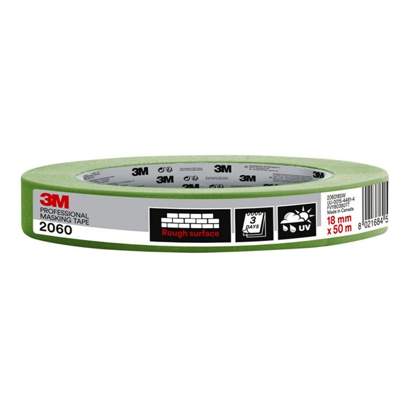 3M Malerabdeckband 2060 18&nbsp;mm&nbsp;x 50&nbsp;m 7100040293 - Papier-Klebeband