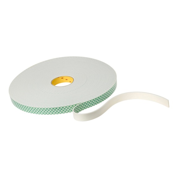 3M Urethane Foam Adhesive Tape 4032 White 19 mm x 10 m 0.8 mm 7100040684 - 3M adhesive tape double-sided (not specified)
