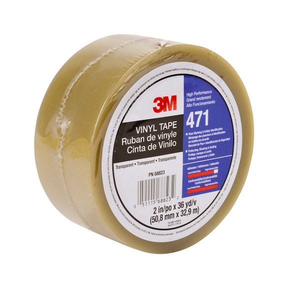 3M Weich-PVC-Klebeband&nbsp;471 Transparent 50 mm x 33 m 0.14 mm 7100044331 - PVC-Klebeband