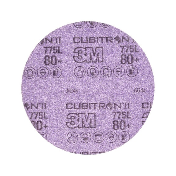 3M Cubitron (TM) Hookit (TM) Filmscheibe 775L 150 mm 80+ ungelocht 7100046327 - Filmscheibe