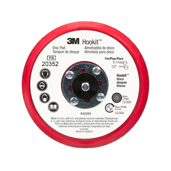 3M Hookit LP-Disc Pad 150 mm diameter for eccentrics 7100052357 - Sanding disc/sanding plate