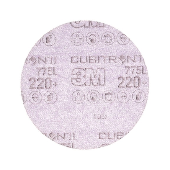 3M Cubitron (TM) Hookit (TM) Filmscheibe 775L 150 mm 220+ 7100064274 - Filmscheibe