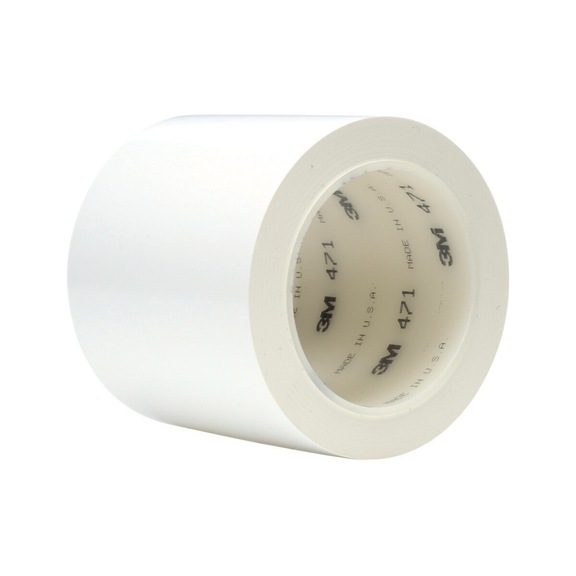 3M soft PVC adhesive tape 471 White 1219.2 mm x 33 m 0.14 mm 7100071659 - PVC adhesive tape