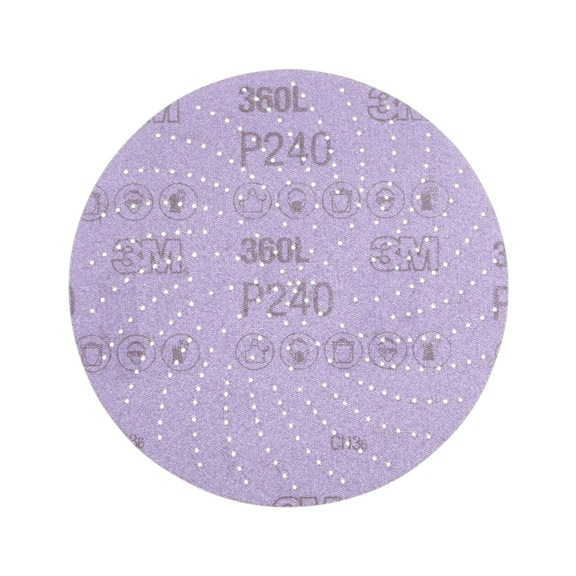 3M Xtract (TM) film disk 360L 152 mm P240 multihole 7100077621 - Film disk