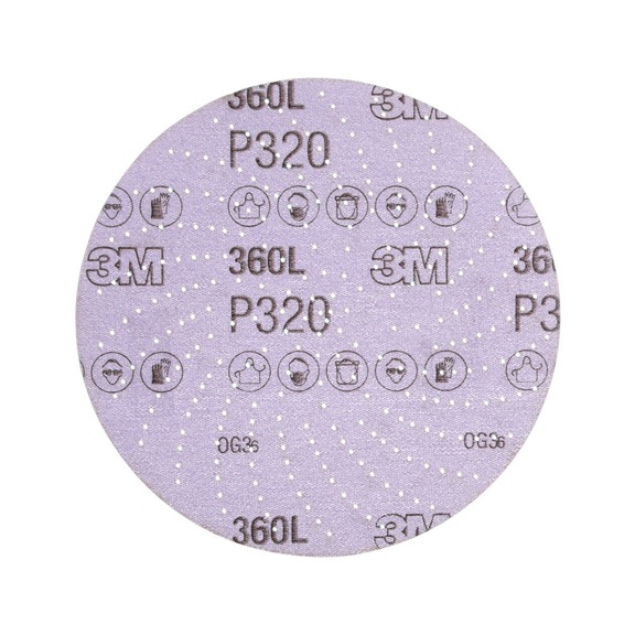 3M Xtract (TM) film disk 360L 152 mm P320 multihole 7100077622 - Film disk