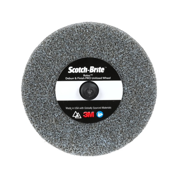3M Scotch-Brite (TM) Roloc (TM) compact disk 76 mm x 3.2 mm MED 7100081366 - Abrasive made from bonded abrasive with bore or thread