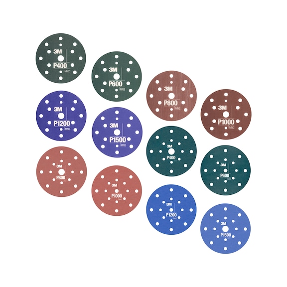 3M Hookit (TM) Flexible Schleifscheibe&nbsp;270J 150 mm gelocht P800 34802 7100104515 - Schleifscheibe