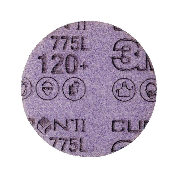 3M Cubitron (TM) Hookit (TM) film disk 775L 75 mm 120+ unperforated 7100106764 - Film disk