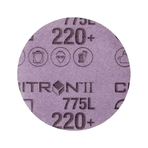 3M Cubitron (TM) Hookit (TM) film disk 775L 75 mm 220+ unperforated 7100106766 - Film disk