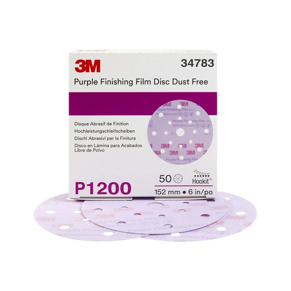 3M Hookit (TM) Purple grinding wheel 260L perforated 150 mm P1200 34783 7100122787 - Grinding wheel