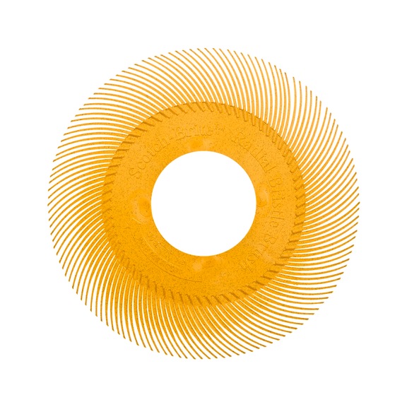 3M Scotch-Brite (TM) Radial Bristle Brush yellow 152.4 mm P80 7100138194 - Radial bristle brush