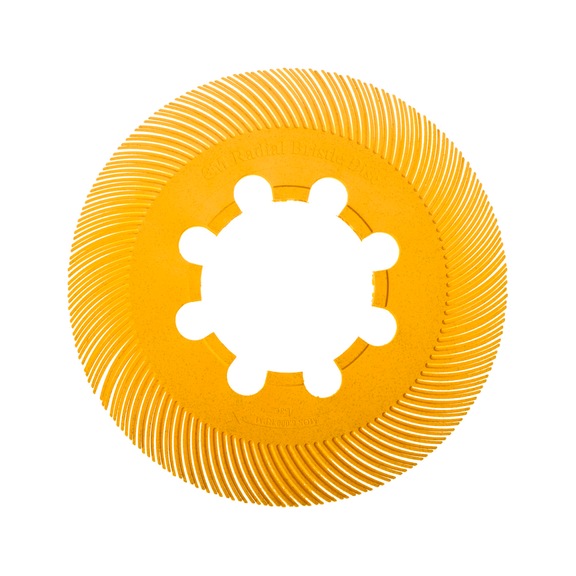 3M Scotch-Brite (TM) Radial Bristle Brush yellow 193.5 mm P80 7100138303 - Radial bristle brush