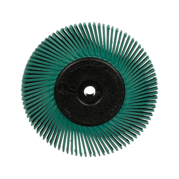 3M Scotch-Brite (TM) Radial Bristle Brush green 152.4x12.7x25.4 mm P50 7100138347 - Radial bristle brush