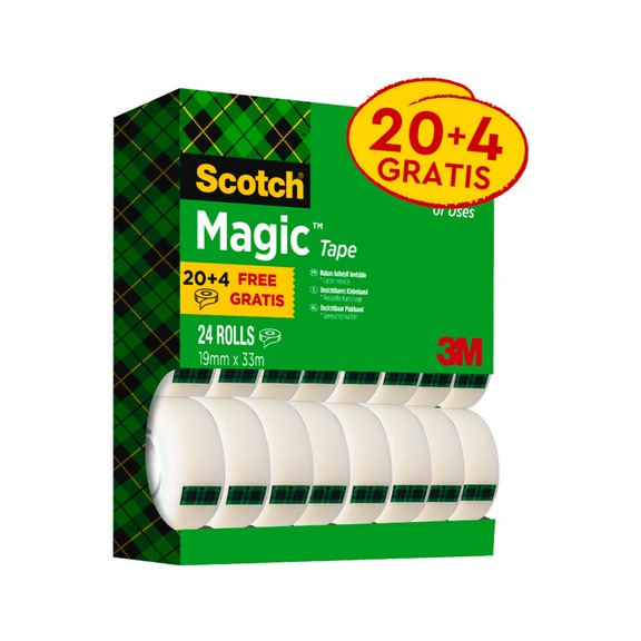 3M Scotch (R) Magic (TM) Invisible Adhesive Tape 19 mm x 33 m 7100138956 - Adhesive film