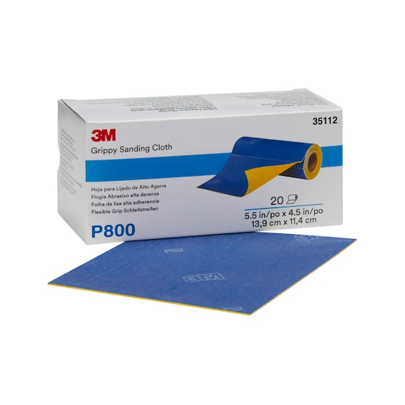 3M Flexible Grip sanding strips 139 mm x 114 mm P800 35112 7100142850 - Paper sanding sheet