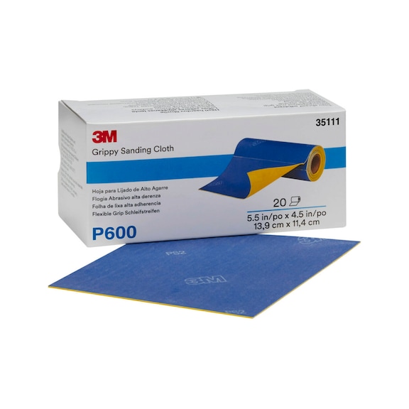 3M Flexible Grip sanding strips 139 mm x 114 mm P600 35111 7100142933 - Paper sanding sheet