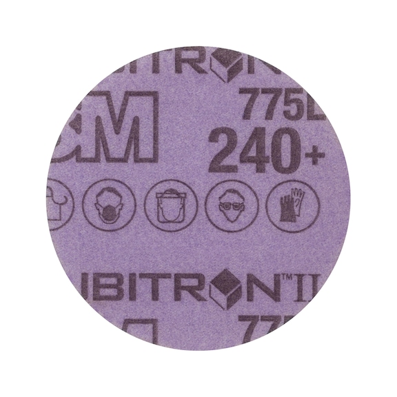 3M Cubitron (TM) Hookit (TM) film disk 775L 75 mm 240+ unperforated 7100145430 - Film disk