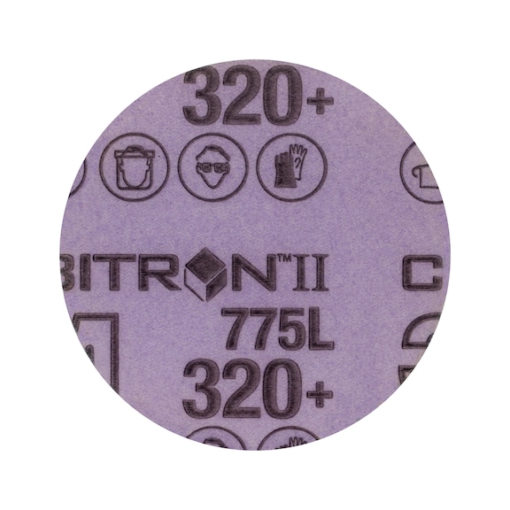 3M Cubitron (TM) Hookit (TM) film disk 775L 75 mm 320+ unperforated 7100145431 - Film disk