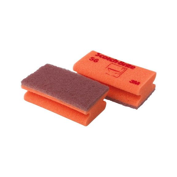 3M Scotch-Brite (TM) Sponge 56 Red / Brown 70 mm x 130 mm 7100145508 - Cloth, sponge, rag, fleece (other)