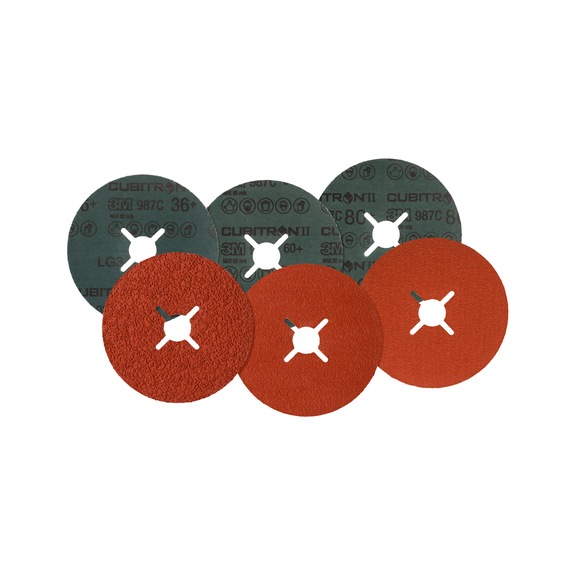 3M Cubitron (TM) fiber disc 987C 125 mm x 22 mm 60+ 7100149536 - Fiber grinding wheel