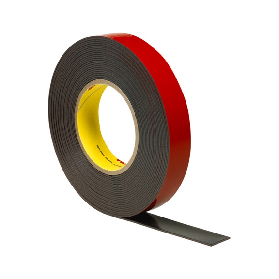 3M adhesive tape PT1500 black 1.52 mm 5 mm x 33 m 7100152100 - Polyethylene adhesive tape