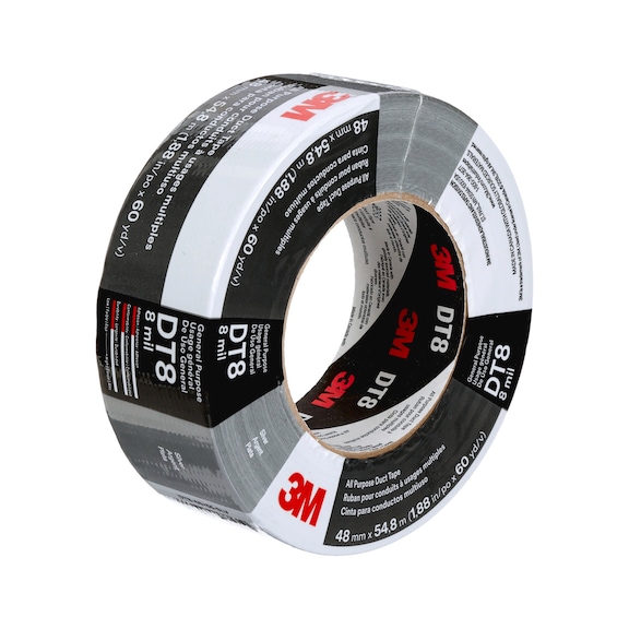 3M All Purpose Fabric Tape DT8 Silver 48 mm x 55 m 0.2 mm 7100158345 - Fabric tape