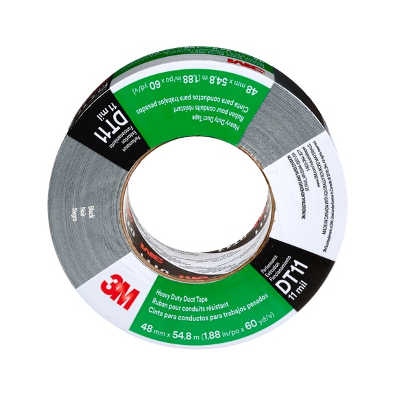 3M Heavy Duty Fabric Tape DT11 Black 48 mm x 55 m 0.28 mm 7100158377 - Fabric tape