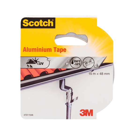 3M Scotch (R) Aluminum Adhesive Tape 47011548 48 mm x 15 m Silver 7100183851 - Adhesive tape (electrical installation)