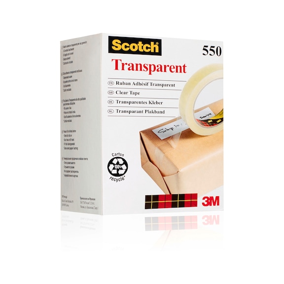 3M Scotch (R) Transparent Adhesive Tape 550 19 mm x 66 m 7100194347 - Adhesive film