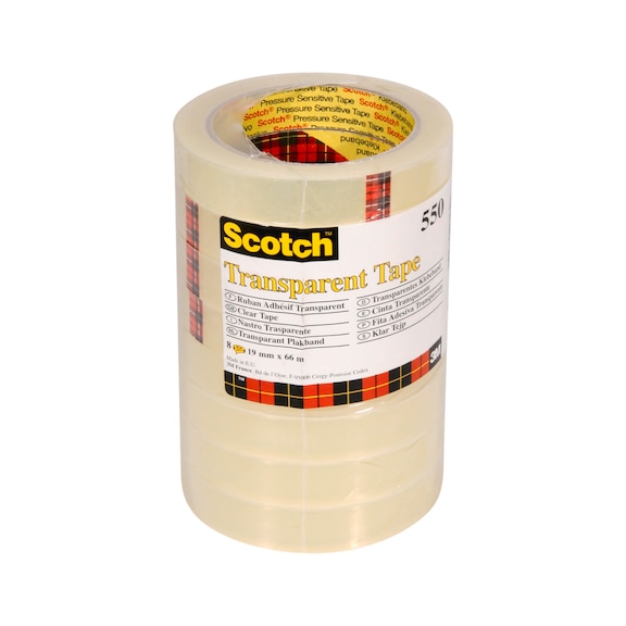3M Scotch (R) Transparent Adhesive Tape 550 19 mm x 66 m 7100194348 - Adhesive film