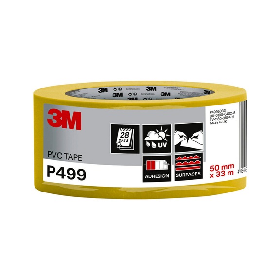 3M PVC-Klebeband P499 50&nbsp;mm&nbsp;x&nbsp;33&nbsp;m 7100199243 - Papier-Klebeband