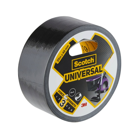 3M Scotch (R) Universal Adhesive Tape 2904 black 25 m x 48 mm 7100205219 - Fabric tape