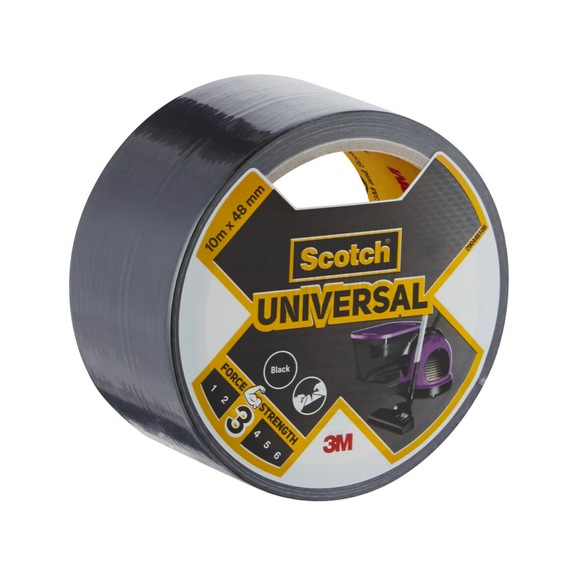 3M Scotch (R) Universal Adhesive Tape 2904 black 10 m x 48 mm 7100205291 - Fabric tape