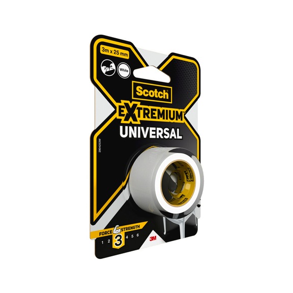 3M Scotch (R) Extremium (TM) Universal Klebeband weiß 3&nbsp;m x 25&nbsp;mm 7100206437 - Gewebeklebeband