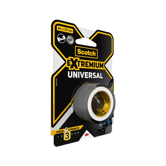 3M Scotch (R) Extremium (TM) Universal Adhesive Tape silver 3 m x 25 mm 7100206487 - Fabric tape